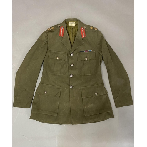 871 - A SELECTION OF UNIFORM FOR A PRE 1953 LORD LIEUTENANT. Comprising a Scarlet eight button jacket silv... 