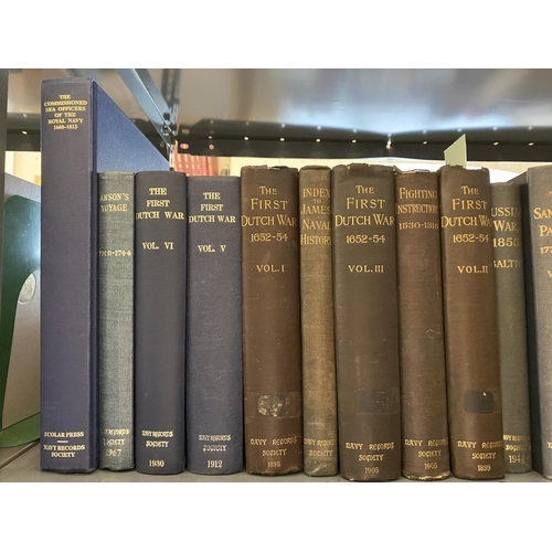 904 - THE NAVY RECORDS SOCIETY An extensive run of the Navy Records Society: volumes 2 - 7, 9, 12 - 15, 16... 