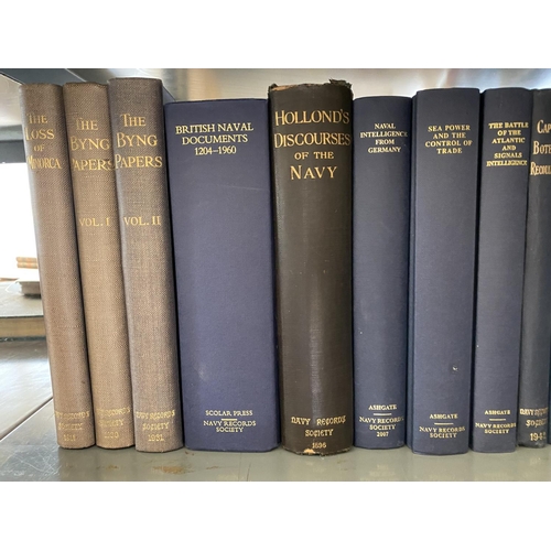 904 - THE NAVY RECORDS SOCIETY An extensive run of the Navy Records Society: volumes 2 - 7, 9, 12 - 15, 16... 