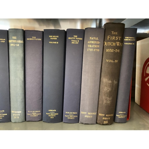 904 - THE NAVY RECORDS SOCIETY An extensive run of the Navy Records Society: volumes 2 - 7, 9, 12 - 15, 16... 