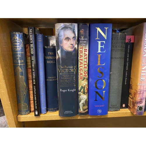 910 - ADMIRAL HORATIO NELSON AND TRAFALGAR. A collection of Books about Lord Nelson to include biographies... 