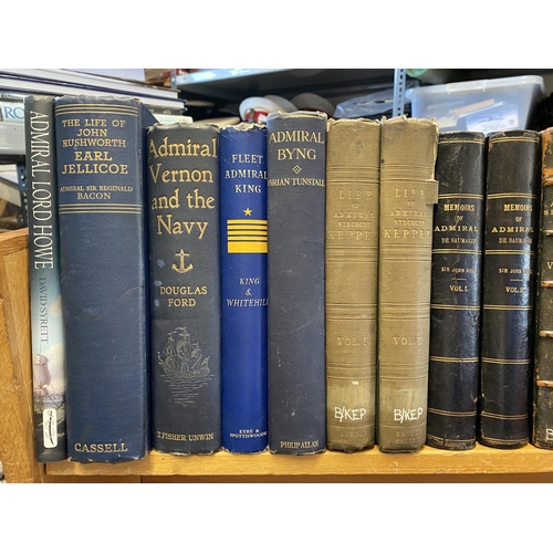 912 - NAVAL ADMIRALS, FIRST AND SECOND HAND ACCOUNTS OF THEIR LIVES. Volumes on Naval admirals to include ... 