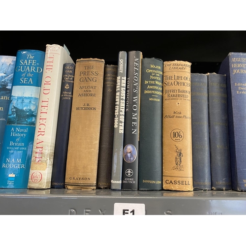 927 - THE BRITISH NAVY PRIOR TO THE FIRST WORLD WAR. A selection of books about Naval History to include t... 