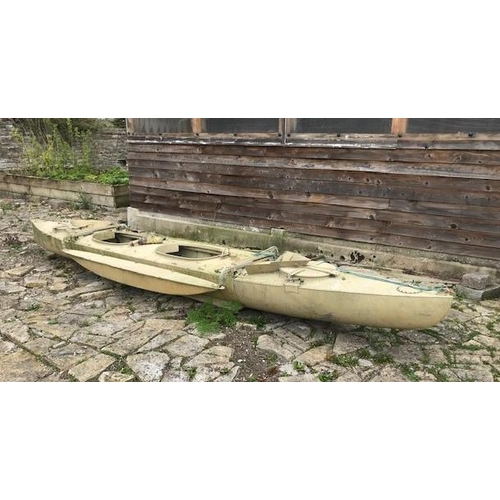 960 - A SECOND WORLD WAR SPECIAL FORCES COCKLE MK 7 TWO MAN SAILING CANOE. A two man light alloy canoe in ... 