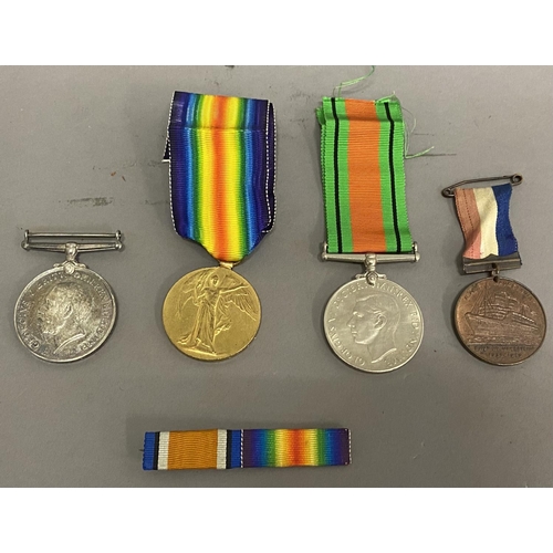 964 - A FIRST WORLD PAIR AND OTHER ITEMS TO THE LIVERPOOL REGIMENT. A Great War pair comprising War and Vi... 