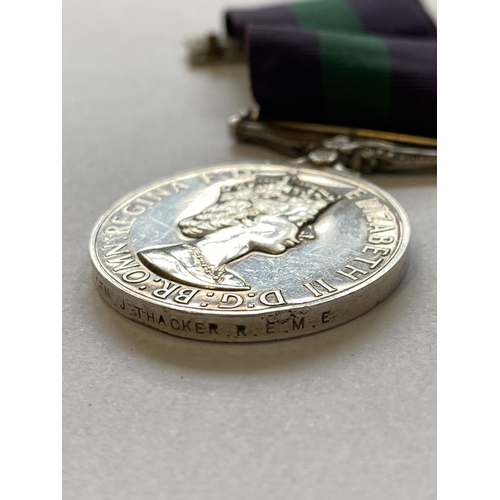 973 - A GENERAL SERVICE MEDAL 1918-62. A General Service Medal, Queen Elizabeth II with Maalay Clasp named... 