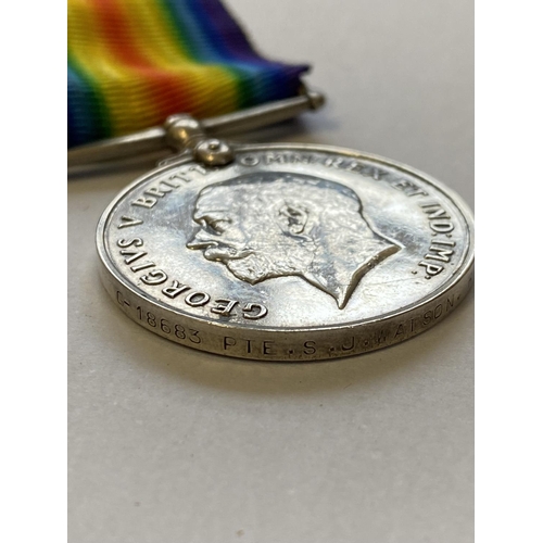 981 - A FIRST WORLD WAR CASUALTY PAIR TO THE ROYAL SUSSEX REGIMENT. A Great War pair comprising War Medal ... 