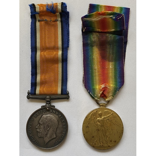 982 - A FIRST WORLD WAR PAIR TO THE ROYAL WEST KENTS. A Great War pair comprising War Medal and Victory me... 