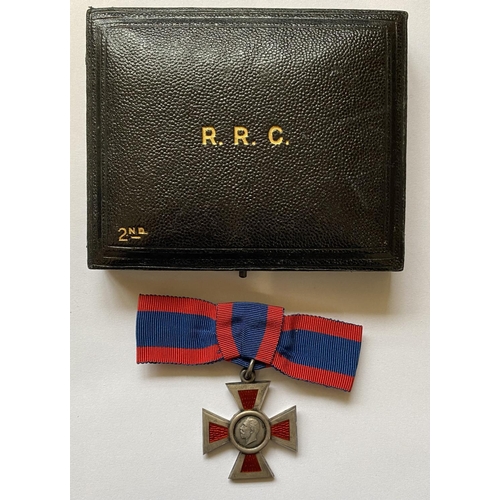 988 - A ROYAL RED CROSS CROSS 2nd CLASS AWARD. A George V Royal Red Cross, 2nd Class in Garrard & Co. Case... 