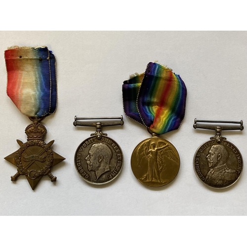 991 - A FIRST WORLD WAR GROUP OF FOUR TO THE ROYAL NAVY. A group of four comprising 1914-15 Star named to ... 