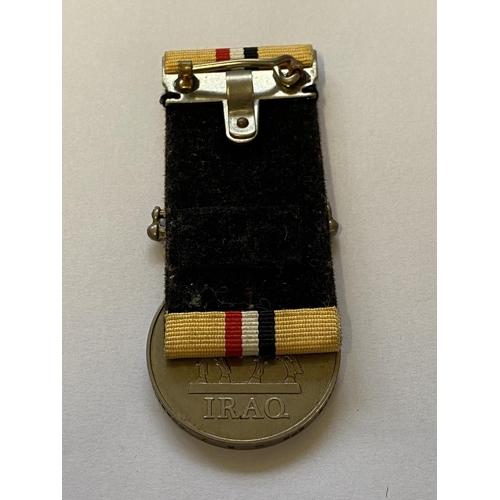 994 - AN IRAQ WAR MEDAL TO THE ROYAL ENGINEERS. An Iraq War Medal named to 25162875 SPR M R J Corbett R.E.... 