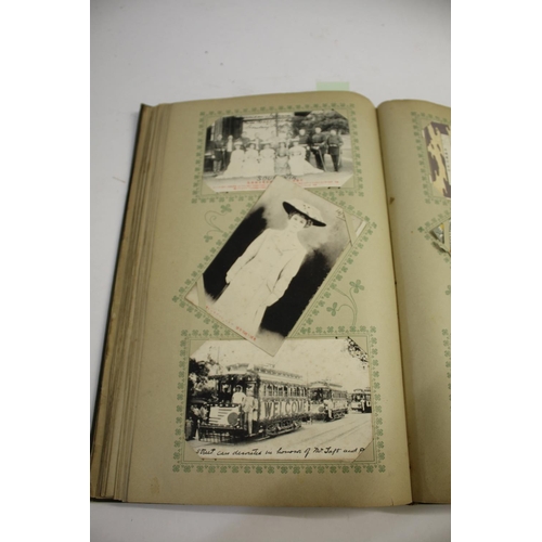 1300 - POSTCARD ALBUM - JAPAN a large fascinating album with a wide variety of Japanese postcards, many wit... 