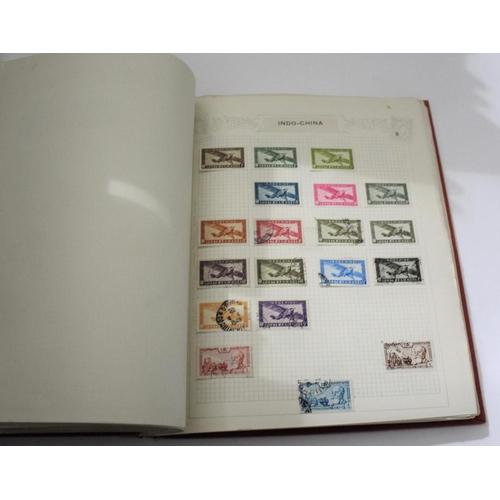 1310 - STAMP ALBUMS including 5 albums of mixed 20thc foreign content including used and mint (Gibraltar, T... 