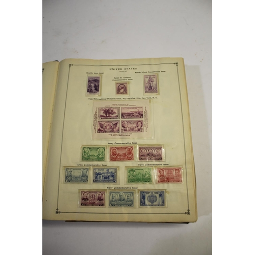 1311 - INTERNATIONAL JUNIOR STAMP ALBUM a sparse album including late 19thc and early 20thc mint and used s... 