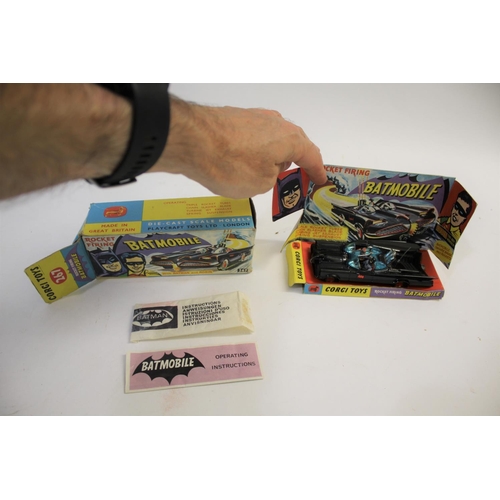 1330 - CORGI TOYS BATMOBILE - BOXED a Corgi Toys 267 Rocket Firing Batmobile, first issue with gloss black ... 