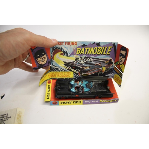 1330 - CORGI TOYS BATMOBILE - BOXED a Corgi Toys 267 Rocket Firing Batmobile, first issue with gloss black ... 