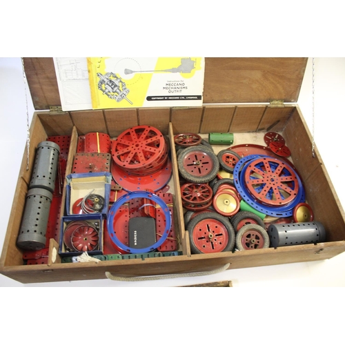 1374 - BOXED MECCANO - NO 10 a large box with a left out tray and layer below, with a variety of Meccano ac... 