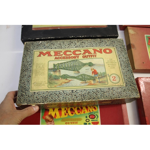 1382 - VARIOUS BOXED MECCANO various boxed sets with contents, mostly Accessorie Outfits including one in a... 