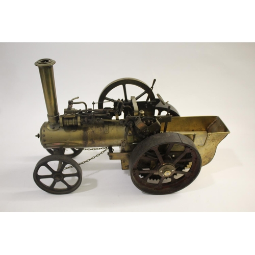 1387 - SCRATCH BUILT MODEL TRACTION ENGINE a well made model traction engine, mostly made in brass with iro... 