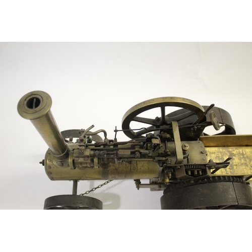 1387 - SCRATCH BUILT MODEL TRACTION ENGINE a well made model traction engine, mostly made in brass with iro... 