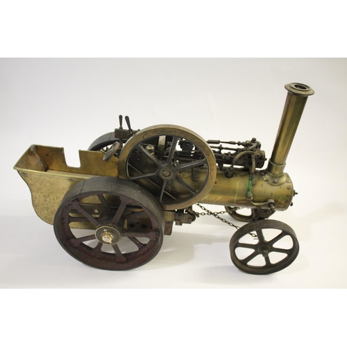 1387 - SCRATCH BUILT MODEL TRACTION ENGINE a well made model traction engine, mostly made in brass with iro... 