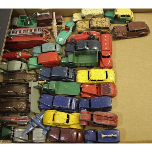 1390 - DIE CAST TOYS a qty of unboxed vintage die cast toys, including Dinky Toys (Austin Taxi, Studebaker,... 