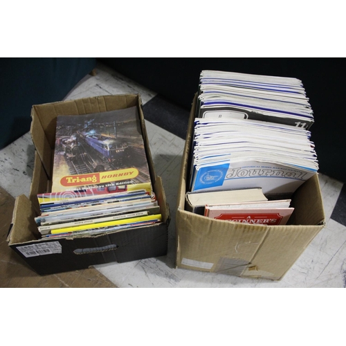 1392 - RAILWAY MODELLING BOOKS & MAGAZINES 3 boxes with various hardback and soft back books relating to ra... 