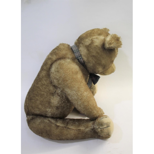 1430 - LARGE VINTAGE TEDDY BEAR of large size, circa 1950's and possibly by Hermann, with a swivel head and... 