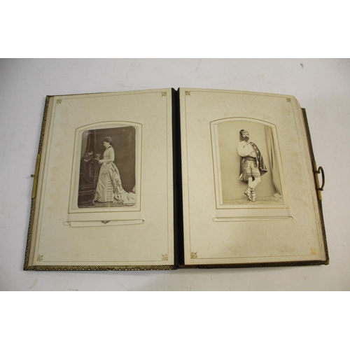 1459 - VICTORIAN PHOTOGRAPH ALBUM & BALLET PHOTOGRAPH ALBUM, & SCRAP BOOKS including a Victorian leather ph... 