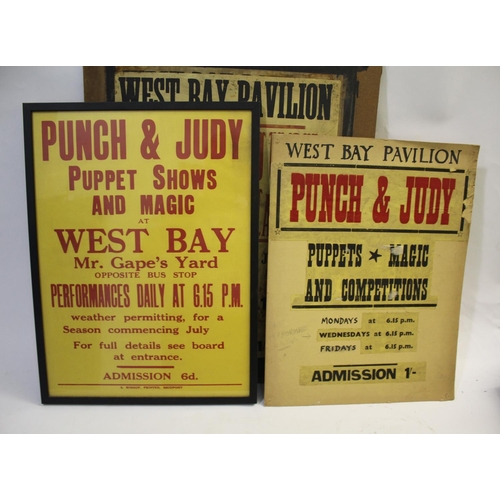 1463 - PUNCH & JUDY COLLECTION a fascinating collection of related Punch and Judy items, including various ... 