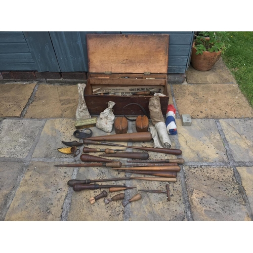 1464 - A LARGE LATE 19THC/EARLY 20THC POND YACHT, BOX OF BOAT MAKING TOOLS & BOOKS - JOSEPH BEARD an unusua... 