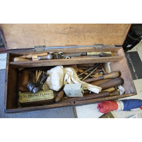 1464 - A LARGE LATE 19THC/EARLY 20THC POND YACHT, BOX OF BOAT MAKING TOOLS & BOOKS - JOSEPH BEARD an unusua... 