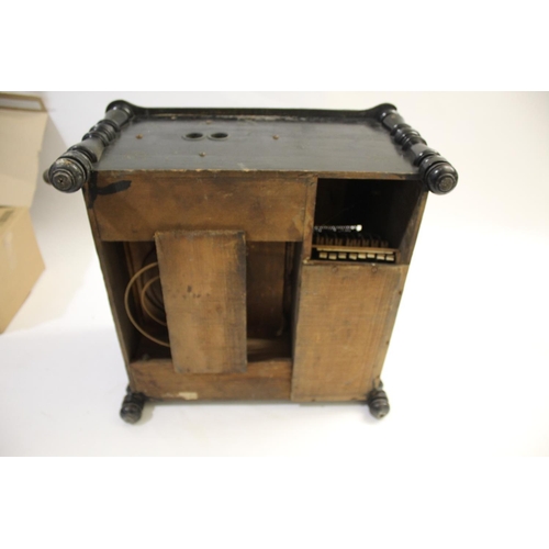 1484 - WIND UP MUSIC BOX - ARISTON a Ariston Ehrlich Organette disc player, with an ebonised wooden case an... 