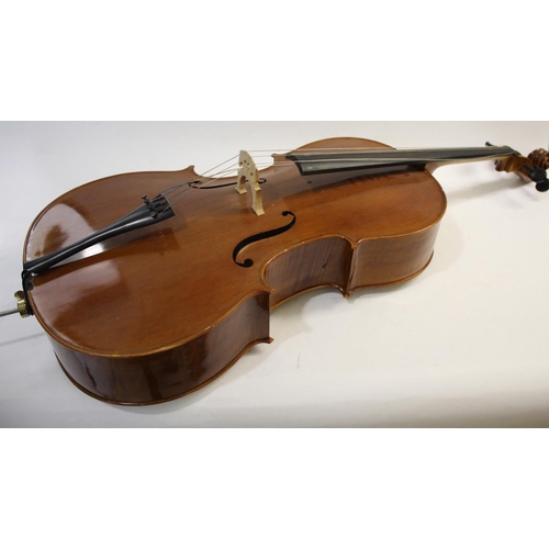 1501 - MODERN FULL SIZE CELLO - LUTHES, PARIS the cello with a two piece back and hardwood tuning pegs, wit... 