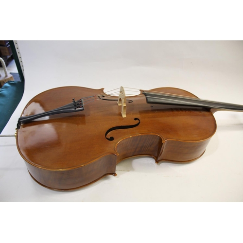 1501 - MODERN FULL SIZE CELLO - LUTHES, PARIS the cello with a two piece back and hardwood tuning pegs, wit... 