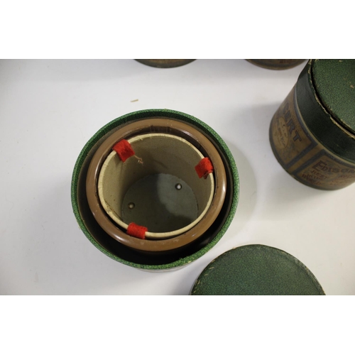 1521 - EDISON PHONOGRAPH WAX CYLINDERS - 5 INCH 7 large concert Edison phonograph wax cylinders, 5 inch dia... 