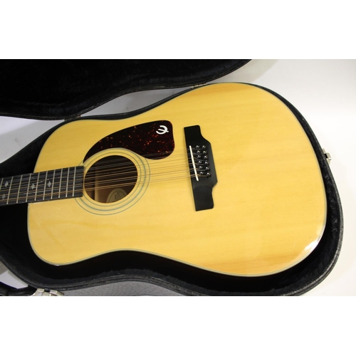 1534 - EPIPHONE GIBSON ACOUSTIC GUITAR - KOREA with a label inside, Model PR 350-12, Serial 2011726, Epipho... 