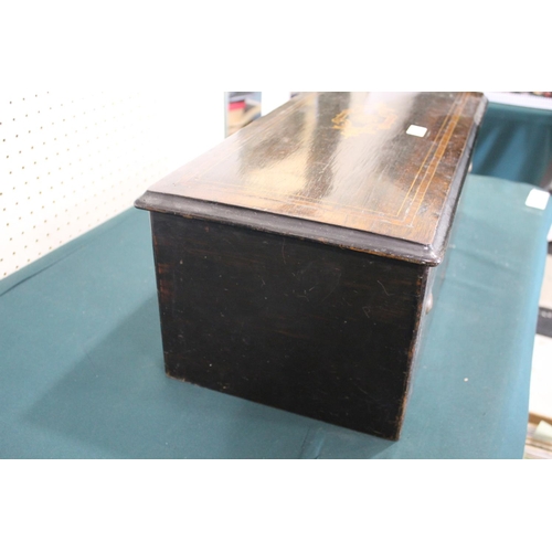 1462 - LARGE NICOLE FRERES MUSICAL BOX a lever wound musical box with an 8 air movement and striking on bel... 