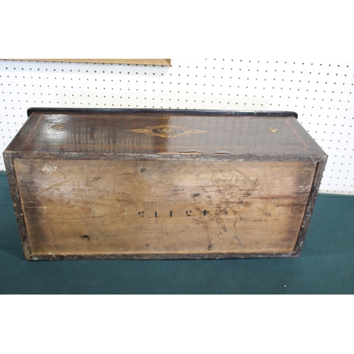 1462 - LARGE NICOLE FRERES MUSICAL BOX a lever wound musical box with an 8 air movement and striking on bel... 