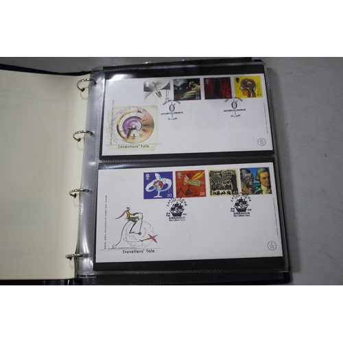 1309 - ROYAL MAIL MILLENNIUM COLLECTION STAMPS 3 albums of modern mint stamps, first day covers etc, also w... 