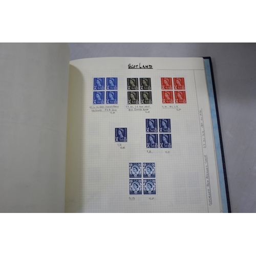 1313 - GREAT BRITAIN STAMPS including an album with 19thc used stamps (1d black, 2d blue's, penny reds etc,... 