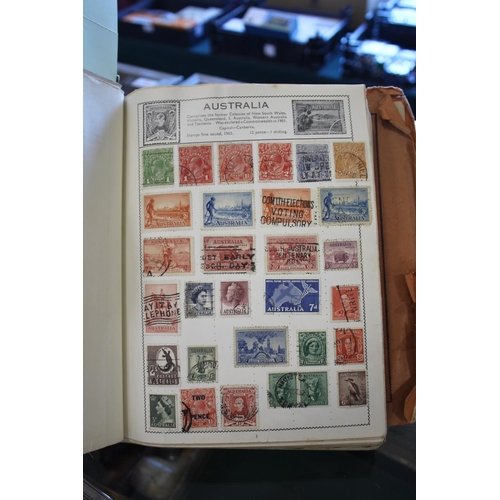 1317 - STAMP ALBUM a Movaleaf Stamp Album from the early 20thc onwards, including GB (20thc stamps to QEII)... 