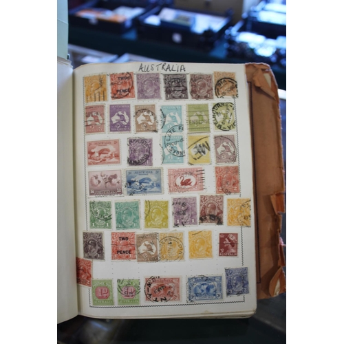 1317 - STAMP ALBUM a Movaleaf Stamp Album from the early 20thc onwards, including GB (20thc stamps to QEII)... 