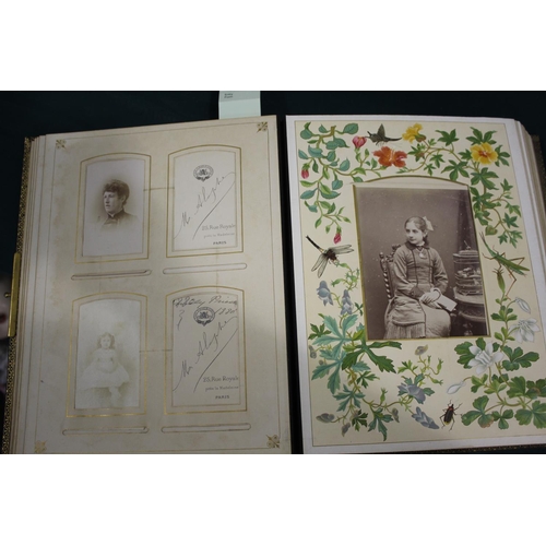 1459 - VICTORIAN PHOTOGRAPH ALBUM & BALLET PHOTOGRAPH ALBUM, & SCRAP BOOKS including a Victorian leather ph... 