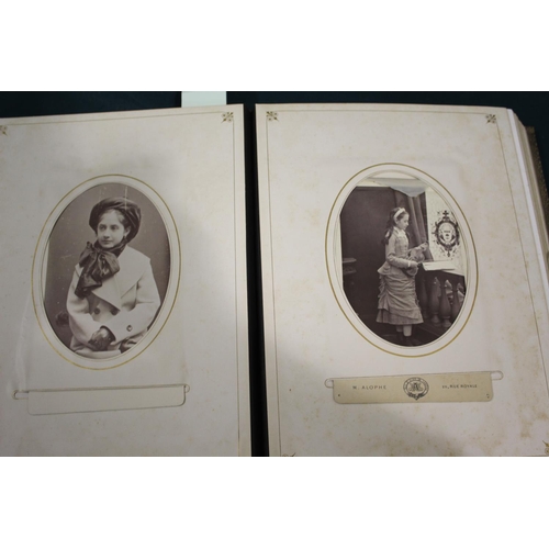 1459 - VICTORIAN PHOTOGRAPH ALBUM & BALLET PHOTOGRAPH ALBUM, & SCRAP BOOKS including a Victorian leather ph... 