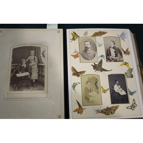 1459 - VICTORIAN PHOTOGRAPH ALBUM & BALLET PHOTOGRAPH ALBUM, & SCRAP BOOKS including a Victorian leather ph... 