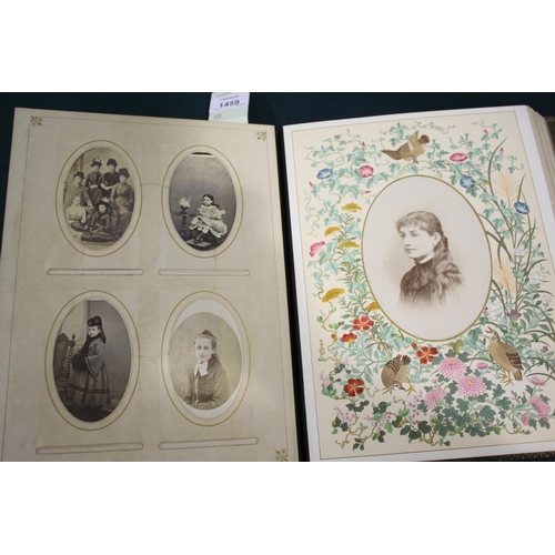 1459 - VICTORIAN PHOTOGRAPH ALBUM & BALLET PHOTOGRAPH ALBUM, & SCRAP BOOKS including a Victorian leather ph... 