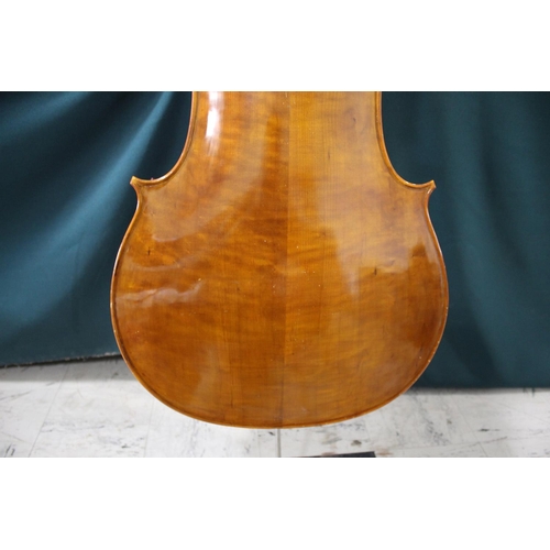 1501 - MODERN FULL SIZE CELLO - LUTHES, PARIS the cello with a two piece back and hardwood tuning pegs, wit... 