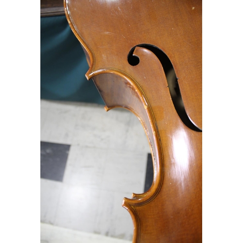 1501 - MODERN FULL SIZE CELLO - LUTHES, PARIS the cello with a two piece back and hardwood tuning pegs, wit... 