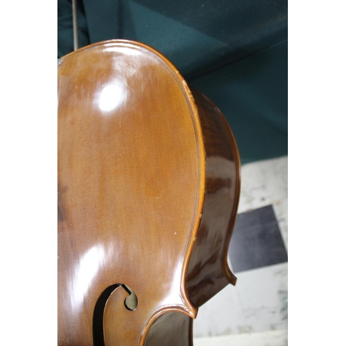 1501 - MODERN FULL SIZE CELLO - LUTHES, PARIS the cello with a two piece back and hardwood tuning pegs, wit... 